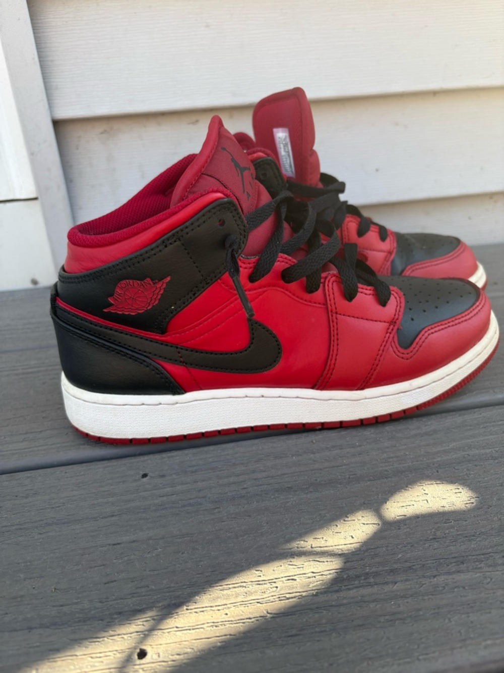 Jordan Kids' Mid-Top Sneakers - Red and Black